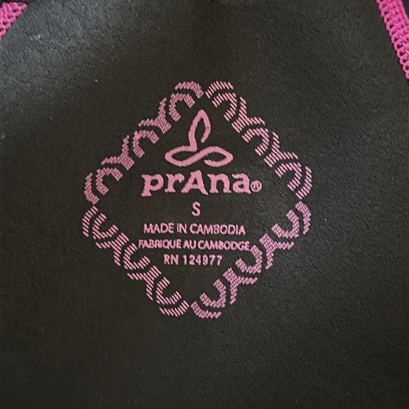 prAna Kelis Black Neoprene Surf Vest Rashguard Swim Top UPF 50 Size Small Zip Up - Picture 3 of 6